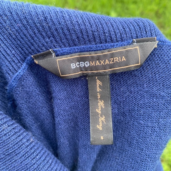 BCBGMAXAZRIA Cowl Neck Mini Sweater Dress Size S - Picture 10 of 11